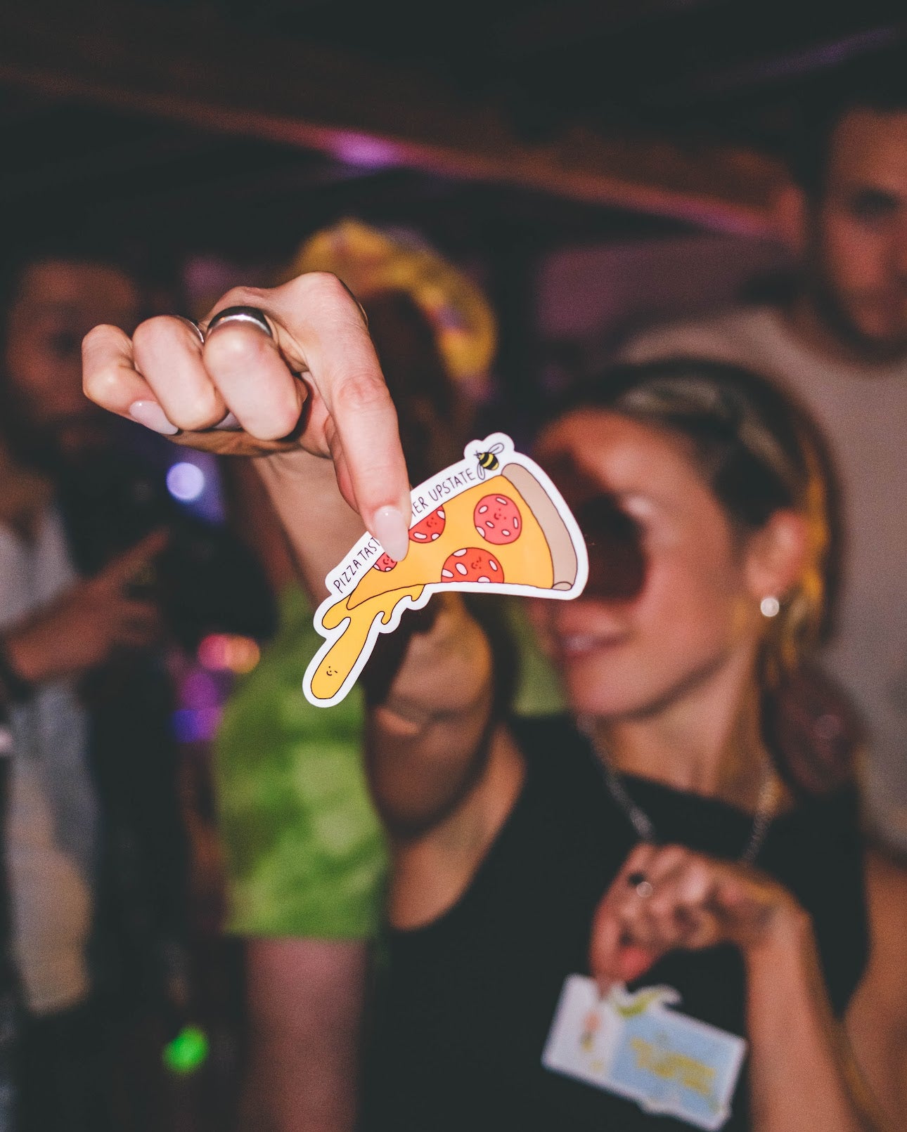 Pizza Tastes Better Upstate Sticker