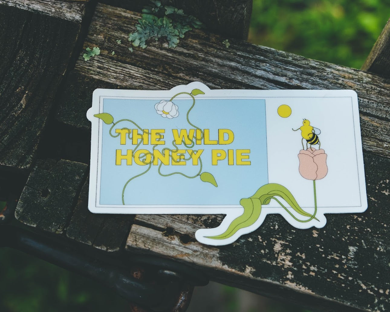 Pollinating Bee Sticker